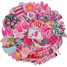 45 Pieces Pink Iron on Patch, Girls Iron on Patches Set, Sew on/Iron on Embro...