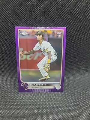 2022 Topps Chrome Update #USC3 CJ Abrams Purple Refractor