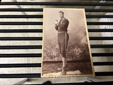 original 19th century c. 1880's BASEBALL PLAYER 4 1/8 X 6 1/8 CABINET PHOTO CARD
