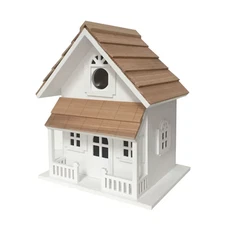 home bazaar White Victorian Cottage Birdhouse Bird House