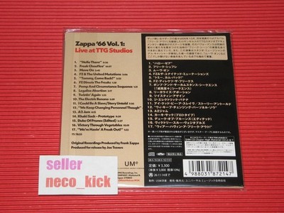 11B FRANK ZAPPA ZAPPA '66 LIVE AT TTG STUDIOS JAPAN CD | eBay