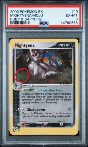 Mightyena graded PSA 6 for sale on eBay
