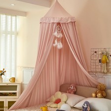 Dix-Rainbow Princess Decor Canopy For Kids Bed Soft And Durable Bed Canopy For
