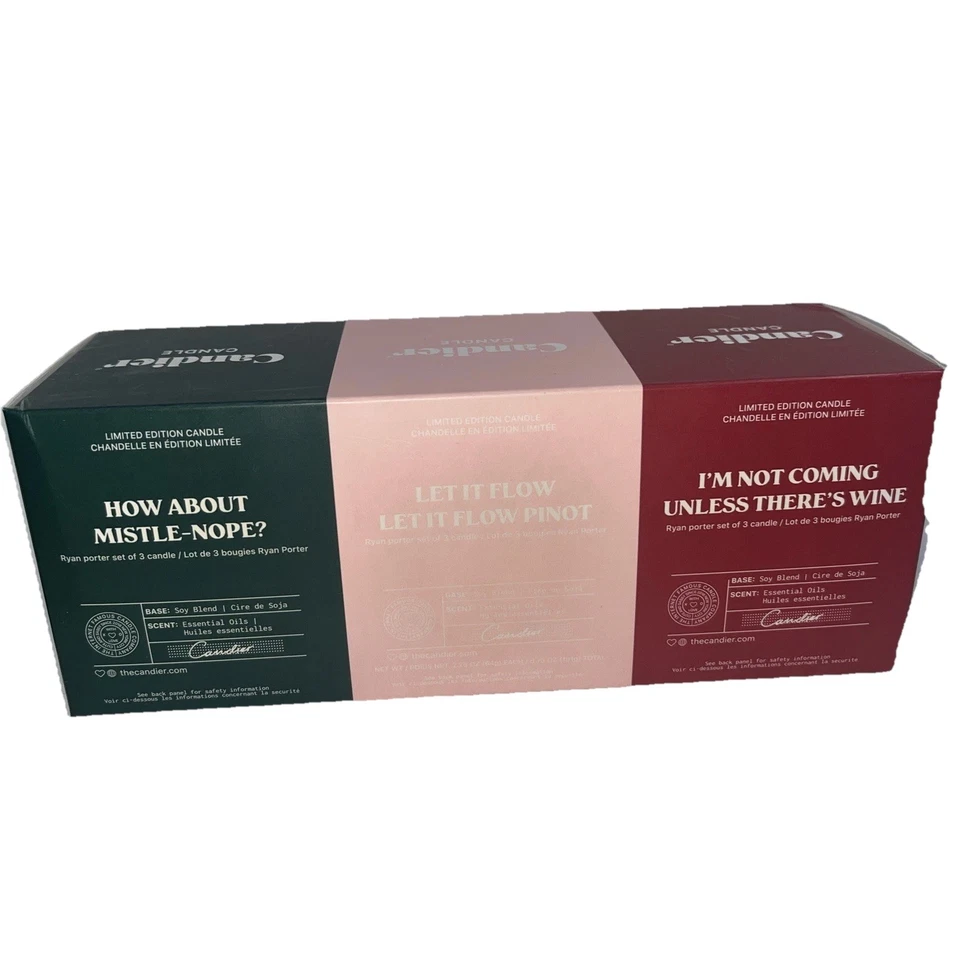 Candier Candle Limited Edition Christmas Candle Set Of 3 Boxed - Image 2 of 4