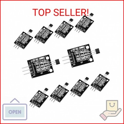 FORIOT 10Pcs DC 3.3V-5V KY-003 Hall Effect Sensor Module 3144E A3144 Hall Effect