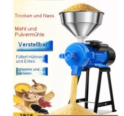 Corn Crusher for Home Use 220V Commercial Flour Mill Grain and Cereal Grinder
