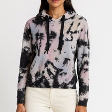 NSF Black Pink Cotton Tye Dye Hoodie Sweater Medium