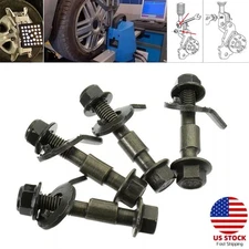 4PCS Front Wheels Cam Bolt Kit Adjustable Camber Correction Alignment 12mm/0.47"