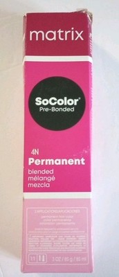 Matrix SoColor Pre-Bonded Permanent Hair Color, 3oz, 4N Dark Brown Neutral