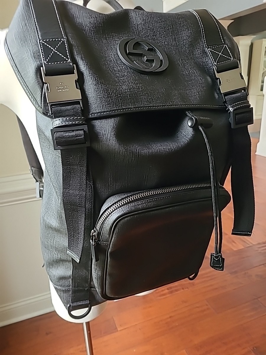 Interlocking G Gucci oversized backpack Gucci Interlocking G Backpack Coated Canvas Large 139484 main image 3