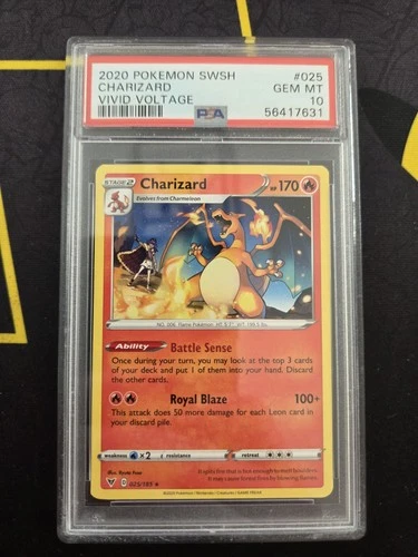 Pokémon Charizard 025/185 Stage 2 Vivid Voltage PSA 10 Gem Mint Rare Card