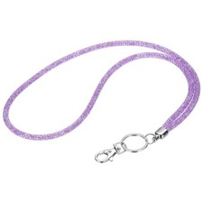 1Pack 15.7" Rhinestone Lanyard for Keys, Purple