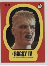 1985 Topps Rocky IV Stickers Ivan Drago #1 sq1