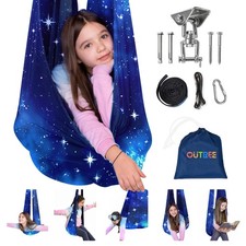 OUTREE Sensory Swing for Kids with 360 Swivel Hanger, Indoor Therapy Swing G...
