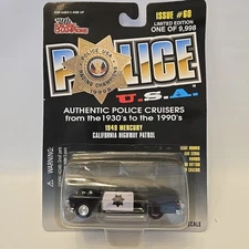 Racing Champions Police USA 1949 Mercury California Highway Patrol #60 1:55 Scle
