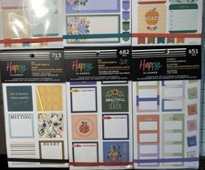 Happy Planner Me  My Big Ideas 6 Books of Big Stickers Great Variety NEW