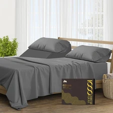 Mayfair Linen 100% Pure Egyptian Cotton Split King Sheets Sets for Adjustable...