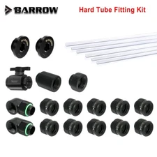 Barrow OD12/14/16mm Hard Tube Fitting Kit G1/4'' Connector 90 Degree Water Plug