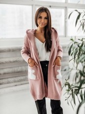 Cocomore High Quality Women’s Cardigan Sweater Coat With Hood Soft Warm BNWT