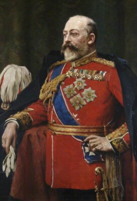 KING EDWARD VII *2X3 FRIDGE MAGNET* UNITED KINGDOM ENGLAND REALM ROYALTY THRONE