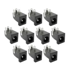 10 Pcs DC Power Supply Female Jack Socket 5.5 x 2.1mm Barrel-Type PCB Mount