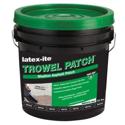 BRANDED Latex-ite 2 Gal Trowel Patch Pavement Sealant Driveway Asphalt Concrete Road