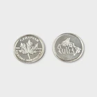 1 Gram Silver Round Canadian Maple Leaf .999 Fine Solid Silver Bullion Round