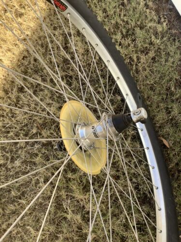 Vintage Cr18 Sunrims MTB Wheel set With Cassette Hubs Skewers Tires - Picture 6 of 15