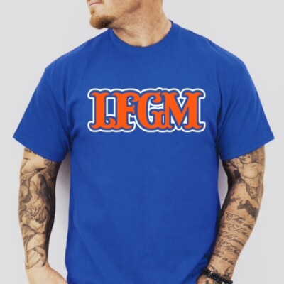 LFGM | New York Baseball themed Pre-Shrunk Ring Spun Cotton T-Shirt