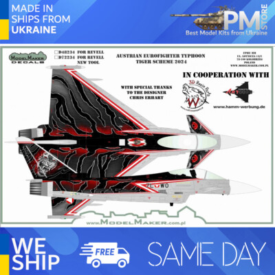 Model Maker D72234 1/72 Austrian Eurofighter Typhoon Tiger scheme 2024