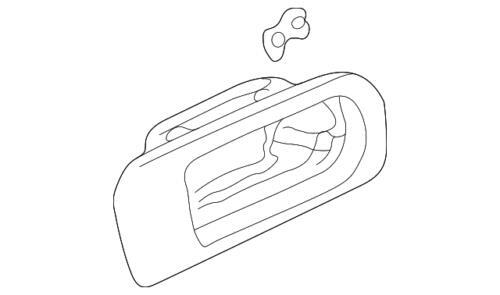 Conjunto de manija interior delantera derecha para Honda (N/P 72120-S5N-C01ZC)