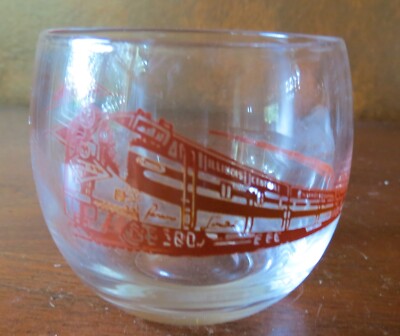 Illinois Central Railroad Panama Limited Roly Poly 2 7/8'' Flat Tumbler(s)