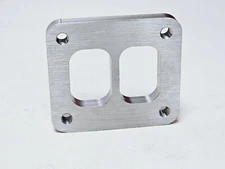 Stainless T4 Divided Twin Scroll Inlet Turbo Flange Threaded 1/2" GT30 GT35 S300