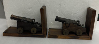 Spanish Canon Bombero Ano 1825 Cannon Bookends