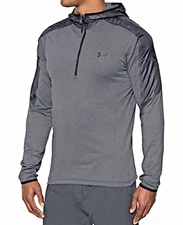 Under Armour Supervent 1/4 Zip Running Hoodie  Lightweight - XX Large - Grey