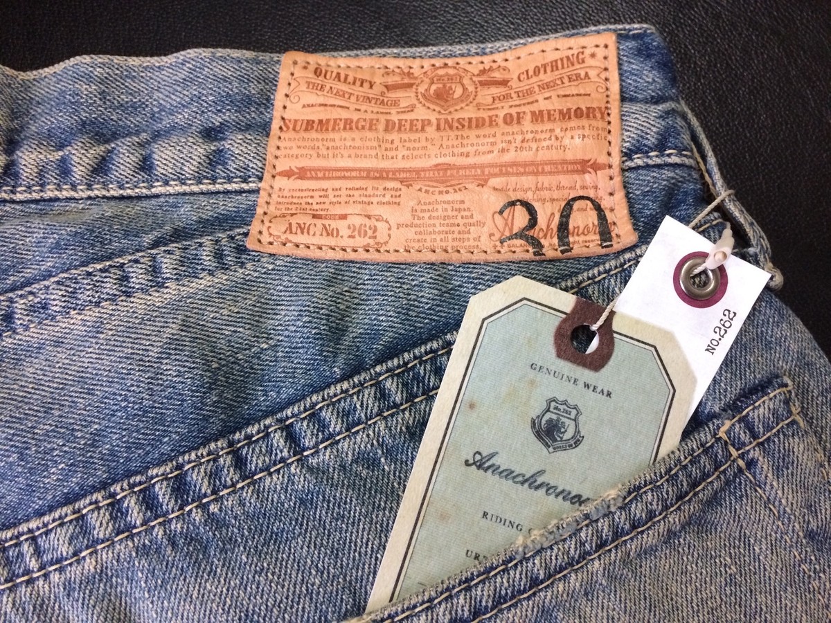 Anachronorm NORM004 vintage selvedge jeans, made in Japan