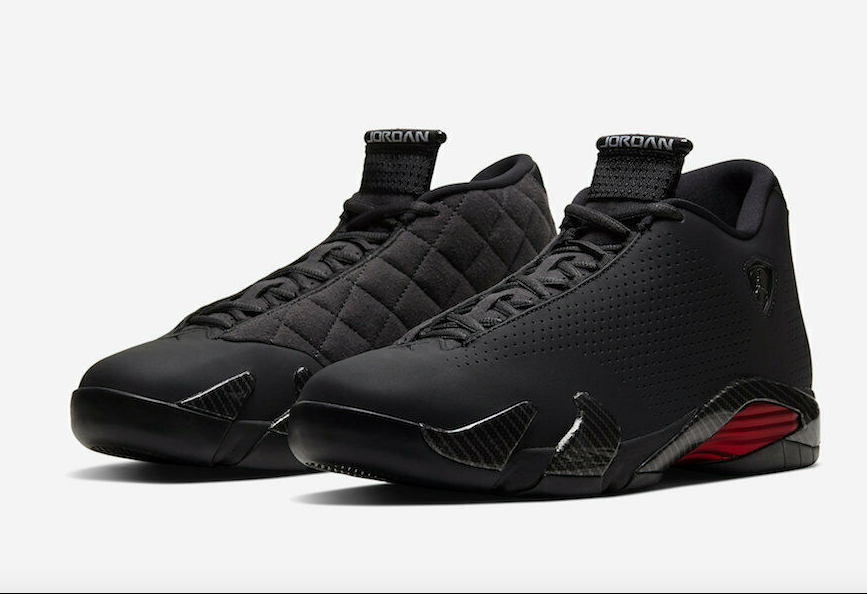 air jordan 14 retro se men's black ferrari sneakers