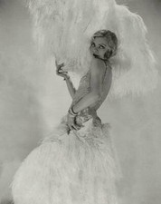 Actress dancer Claire Luce wearing a sheer rhinestone embellishe 1930s Old Photo