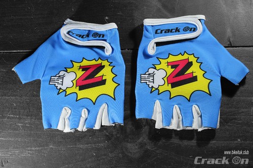 Retro Peugeot Z-Team Road Cycling Team Half Finger Mitts Gloves (Greg Lemond) - Afbeelding 1 van 5