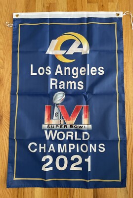 Los Angeles Rams Super Bowl LVI 2021 Champions Banner /Flag 2  x 3 