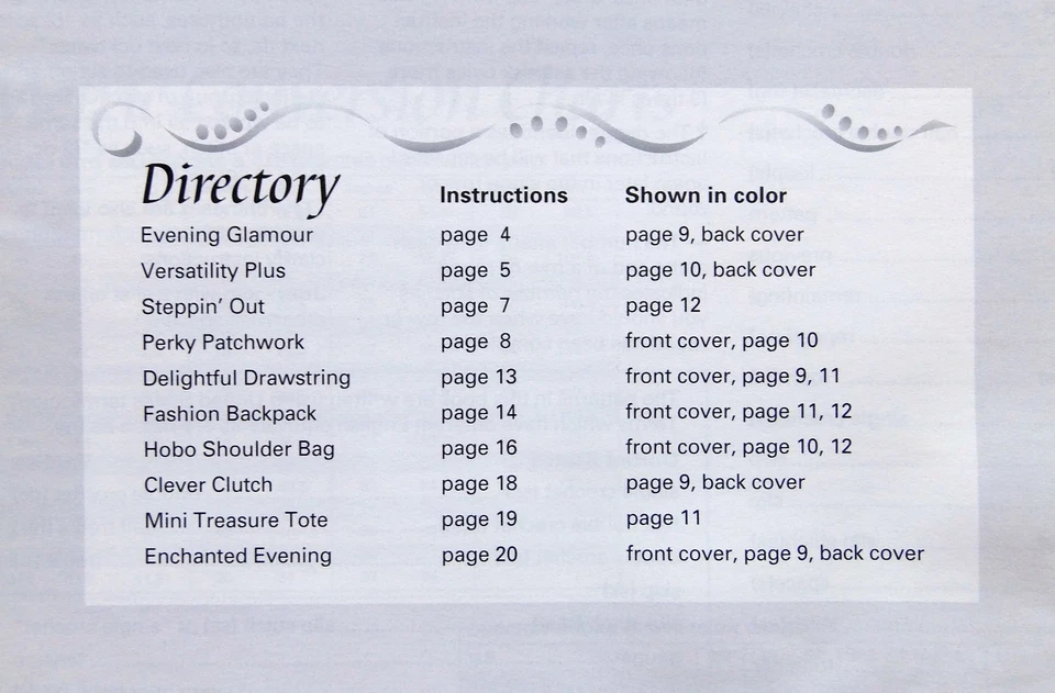 ASN Chenille Purses Crochet Pattern Book Judi Alweil - 1996 - Image 2 of 4