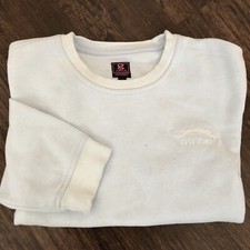 Vintage Y2K Crewneck Sweatshirt Women  s Large Light Blue The Cat Embroidered