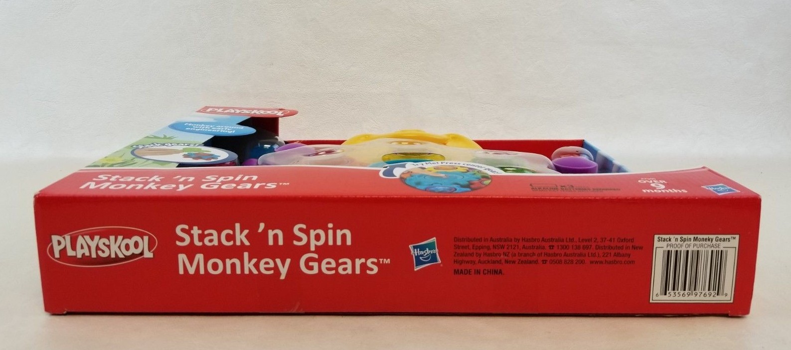 playskool stack n spin monkey gears