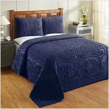 Better Trends King Size Bedspread 120" x 110" Bedding Set 100 Cotton