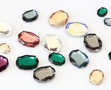 Superior PRIMERO 4142 Flat Oval Fancy Crystals Many Sizes Colors