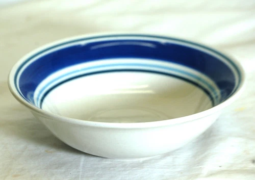 Multi Band Blue Mainstays Cereal Bowl 4 Bands Stoneware