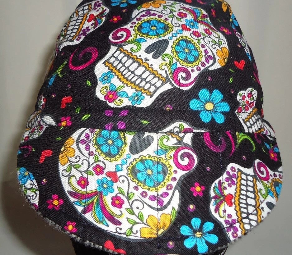 Gorra Ciclismo Reversible Lana Color Gris/Negro Calavera Talla Única Superwash Totalmente Nueva Foto 3 de 4