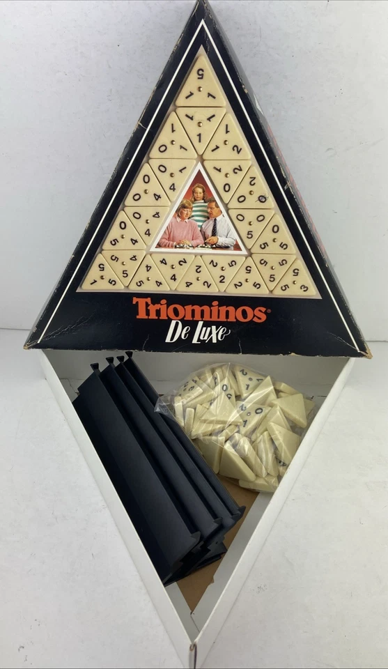 Triominos Deluxe Game, 1980's Goliath Games Vintage Strategy Game. Complete VGC - Image 2 of 4
