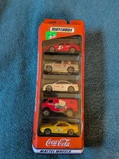 Matchbox Coca-Cola 5 Pack Gift Set Mattel Wheels, 35999 1998 New Sealed Vintage