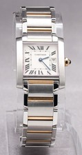 Cartier Tank Francaise W51012Q4 25mm 18K Gold Steel Two Tone Quartz